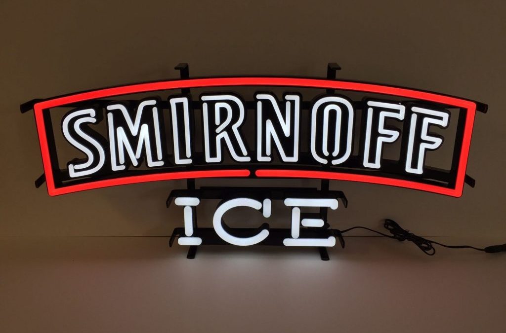 media advertising - neon box